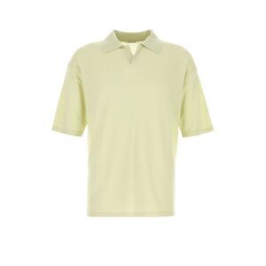 Auralee Men Pastel Green Wool Polo Shirt